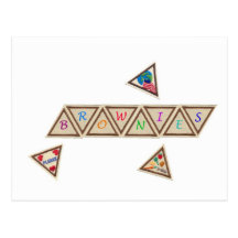 Brownie Badge Postcard