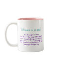 Brownie in a Mug personalised gift mug with recipe