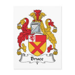 Bruce Family Crest Post Cards