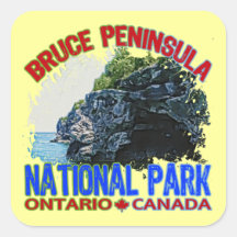 Bruce Peninsula National Park Square Sticker