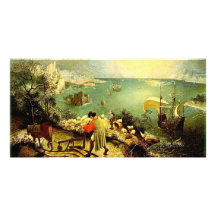 Bruegel's Landscape with the Fall of Icarus - 1558 Photo Card