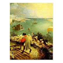 Bruegel's Landscape with the Fall of Icarus - 1558 Post Card