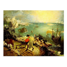Bruegel's Landscape with the Fall of Icarus - 1558 Post Cards