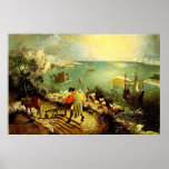 Bruegel's Landscape with the Fall of Icarus - 1558 posters