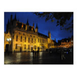 Bruges Cathedral at Night Post Card