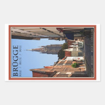 Brugge Rectangle Sticker