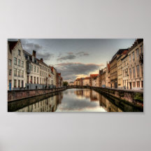 Brugge sunrise posters