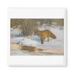 Brun o Liljefors - Winter Landscape w/ Fox Refrigerator Magnets