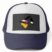 Brunei Darussalam flag map Mesh Hat