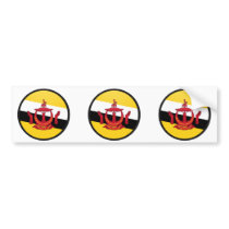 Brunei Darussalam quality Flag Circle Bumper Sticker