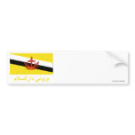 Brunei Flag with Name in Jawi bumper stickers