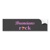 Bruneians Rock - Cute Pink Bumper Sticker