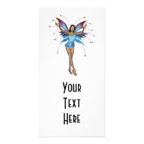 Brunette 3D Pixie - Purple & Blue