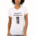 brunette, Artificial Intelligence t-shirts