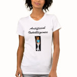 brunette, Artificial Intelligence t-shirts