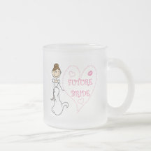 Brunette Future Bride Tshirts and Gifts Mugs