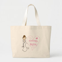 Brunette Future Bride Tshirts and Gifts Tote Bag