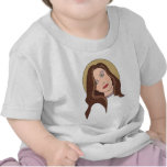 Brunette Hair Woman Shirts