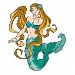 brunette mermaid photo sculptures