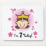 Brunette Princess 7th Birthday Mouse Mats