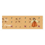 brunette pumpkin angel business cards