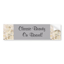 Brunette Rose Nymph in Garden Bumper Sticker