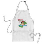 Brunette Santa's Vixen aprons