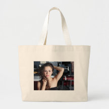 Brunette Woman Bag