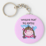 Brunette World's Best Big Sister Tshirts Keychains