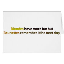 Brunettes&BlondesBumperStik Card