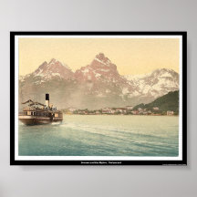 Brunnen and the Mythen,  Switzerland Print