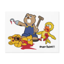 Bruno & Bamse Postcard