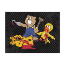 Bruno & Bamse Postcard