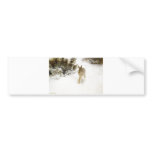Bruno Liljefor - Winter Hare Rabbit Bunny Snow Oil bumper stickers