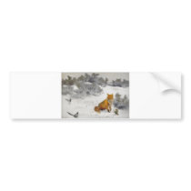 Bruno Liljefors - Fox in Winter Landscape - Oil