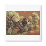 Bruno Liljefors - Hooded Crows 1891  Oil on Canvas magnets