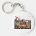 Bruno Liljefors - Sea Eagles Nest 1906 chicks Keychain