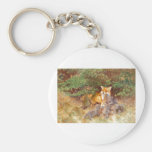Bruno Liljefors - Vixen w/ Cubs & byte 1913 Fox Key Chains