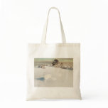 Bruno Liljefors - Winter Hare @ Fence ; Bunny Snow Tote Bag