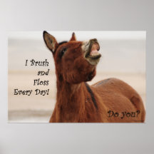 Brush and Floss Your Teeth Daily Posters