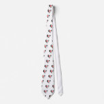Brush Stroked Heart Valentines Day Design ties
