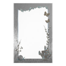 Brushd Steel Butterfly Garden Stationery