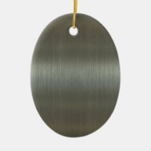 Brushed Aluminium Christmas Tree Ornament