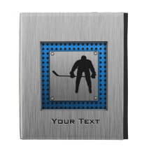 Brushed Aluminium look Hockey iPad Cases