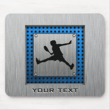 Brushed Aluminium look Tennis Mousepads