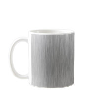 Brushed Aluminium Stainless Steel Textured Mugs