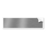 Brushed Aluminium Texture bumper stickers