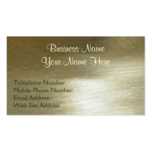Brushed Gold Metallic-effect IV Business Cards