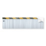 Brushed Metal Hazard Construction Layout Bumper Sticker
