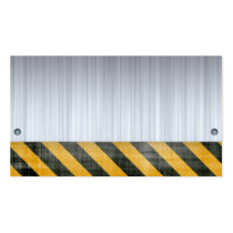Brushed Metal Hazard Construction Layout